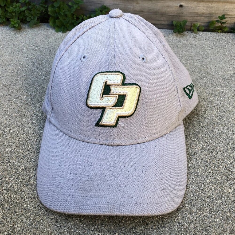 NEW ERA Cal Poly SLO Mustangs Fitted Hat S/M Grey San Luis Obispo Cap 39Thirty​